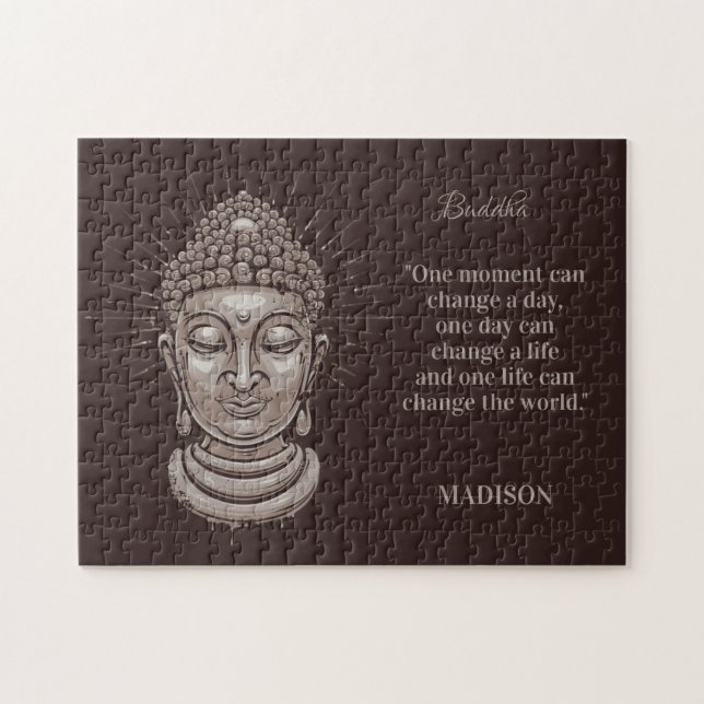 Individuelle Name und Text Buddha Zitat (Horizontal)