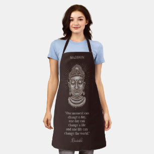 Individuelle Name und Text Buddha Zitat Schürze