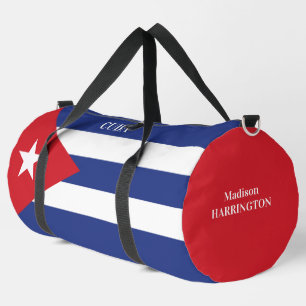 Individuelle Name- und Text-Cuba-Flag Duffle Bag