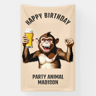 Individuelle Name und Text Party Tier Banner