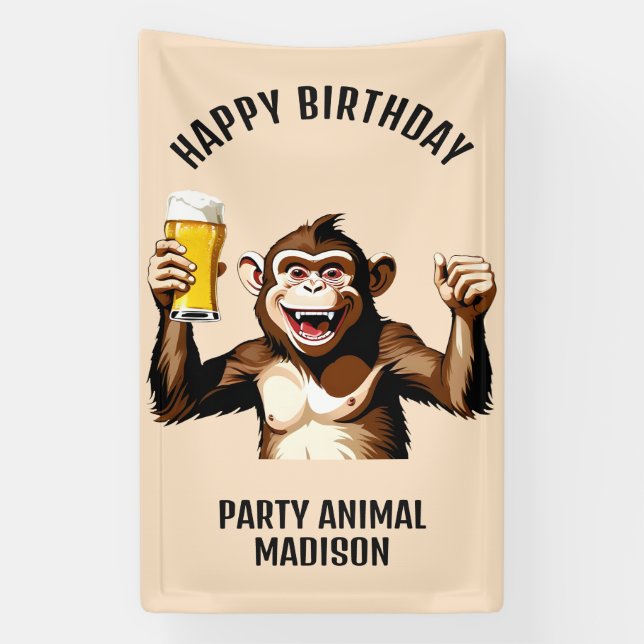 Individuelle Name und Text Party Tier Banner (Vertikal)