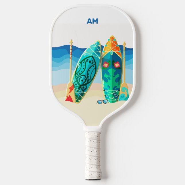 Individuelle Name und Text Pickleball Schläger (Vorderseite)