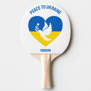 Individuelle Name und Text Ukraine Tischtennis Schläger