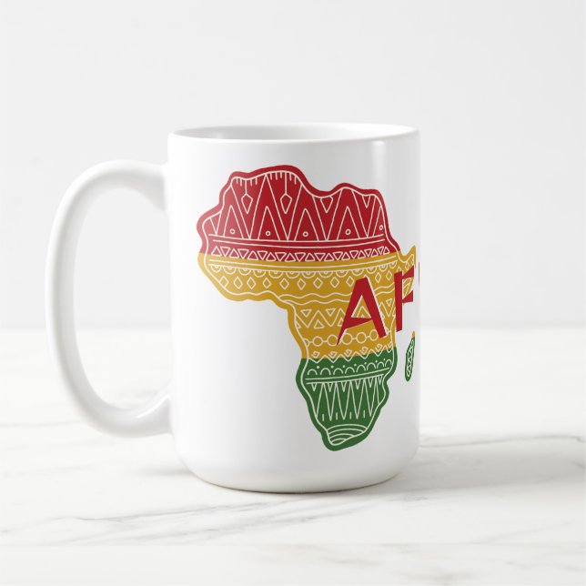 Individuelle Name und Textafrika Kaffeetasse (Links)