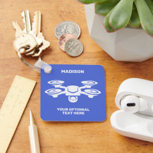 Individuelle Name- und Textdrossel Schlüsselanhänger