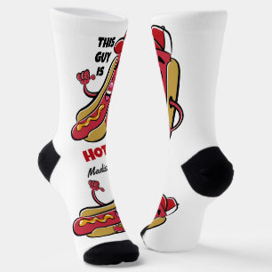 Individuelle Name- und TextHot Dog Socken