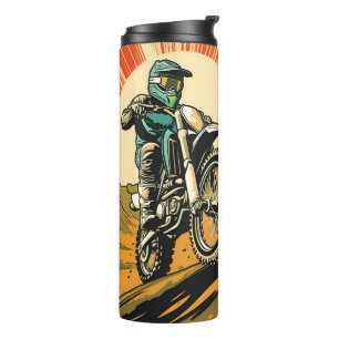 Individuelle Name- und Textmotocross Thermosbecher