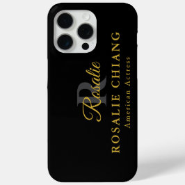 Individuelle Name und Titel mit Monogramm Case-Mate iPhone Hülle