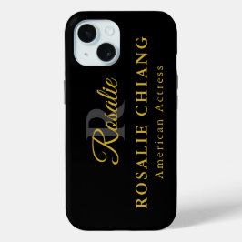 Individuelle Name und Titel mit Monogramm Case-Mate iPhone Hülle