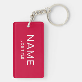 Individuelle Name und Titel Rectangle Schlüsselanh Schlüsselanhänger