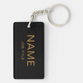 Individuelle Name und Titel Rectangle Schlüsselanh Schlüsselanhänger