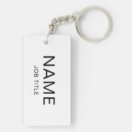 Individuelle Name und Titel Rectangle Schlüsselanh Schlüsselanhänger