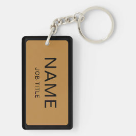 Individuelle Name und Titel Rectangle Schlüsselanh Schlüsselanhänger