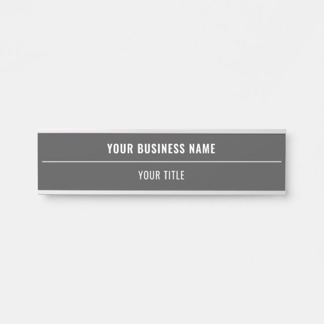 Individuelle Name- und Titeltür-Zeichen - Farben a Türschild (Vorderseite )