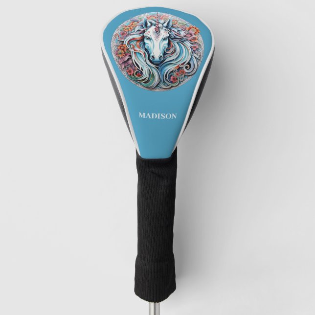 Individuelle Name Unicorn Golf Headcover (Vorderseite)
