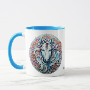 Individuelle Name Unicorn Tasse