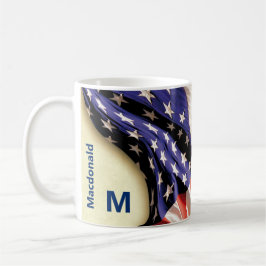 Individuelle Name USA Flag Kaffeetasse