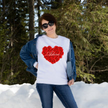 Individuelle Name Valentinstag Herzgestalterische 