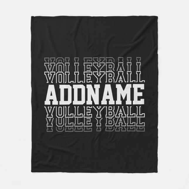 INDIVIDUELLE NAME Vanishing Volleyball Logoteam Fleecedecke (Vorderseite)