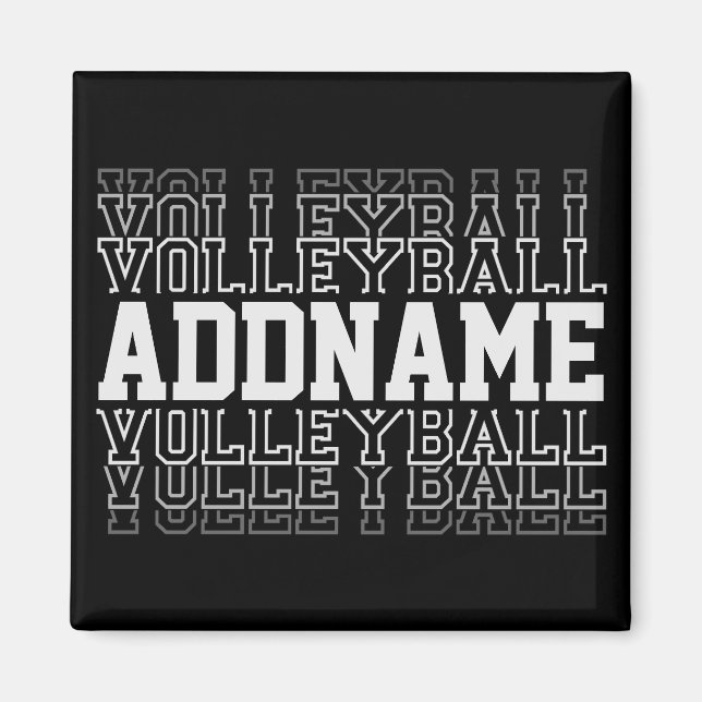 INDIVIDUELLE NAME Vanishing Volleyball Logoteam Magnet (Vorne)