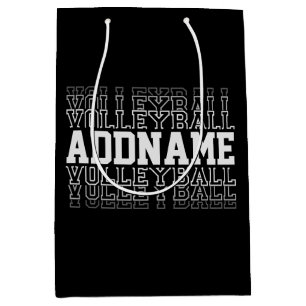 INDIVIDUELLE NAME Vanishing Volleyball Logoteam Mittlere Geschenktüte