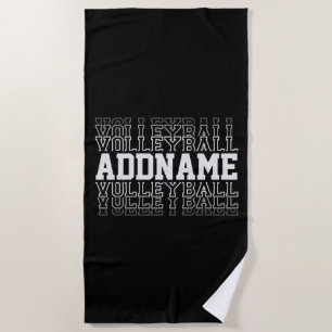 INDIVIDUELLE NAME Vanishing Volleyball Logoteam Strandtuch
