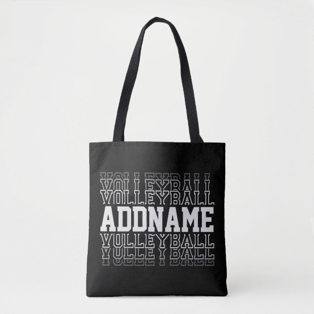 INDIVIDUELLE NAME Vanishing Volleyball Logoteam Tasche (Vorderseite)