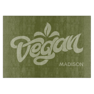 Individuelle Name Vegan Schneidebrett