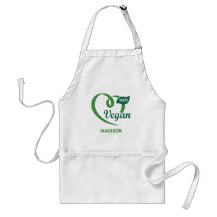 Individuelle Name Vegan Schürze