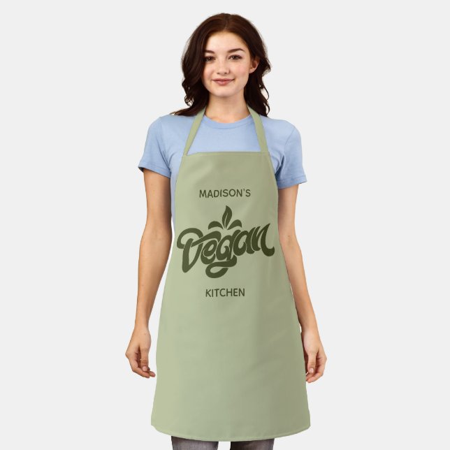 Individuelle Name Vegan Schürze (Getragen)