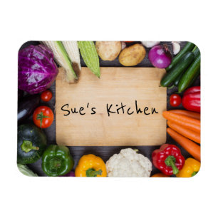 Individuelle Name Veggie Kitchen Magnet