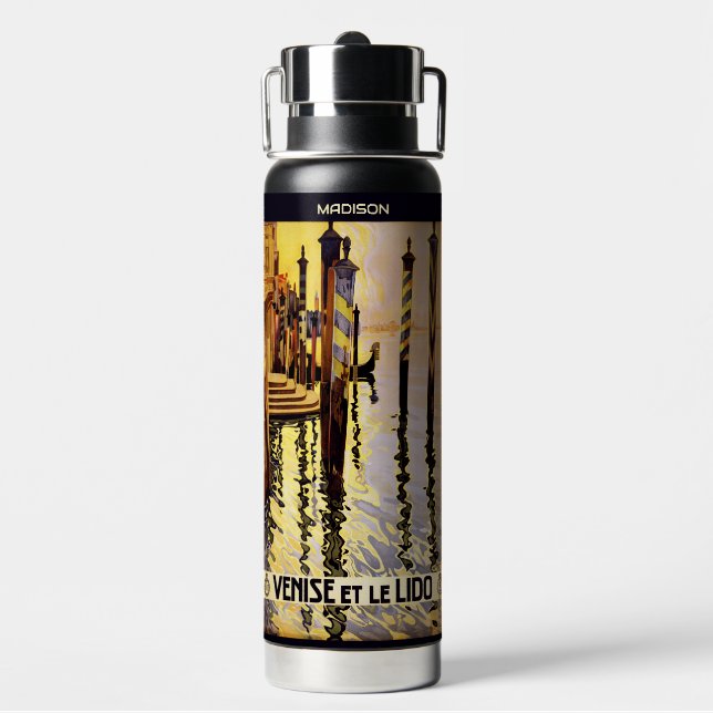 Individuelle Name Venedig (Venise) Trinkflasche (Hinten)