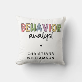 Individuelle Name-Verhaltensanalyst Kissen