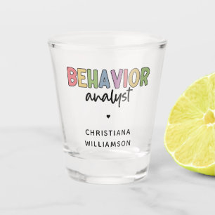 Individuelle Name-Verhaltensanalyst Schnapsglas