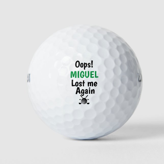 Individuelle Name verliert gegen Feuersturm Golfball (Vorderseite)