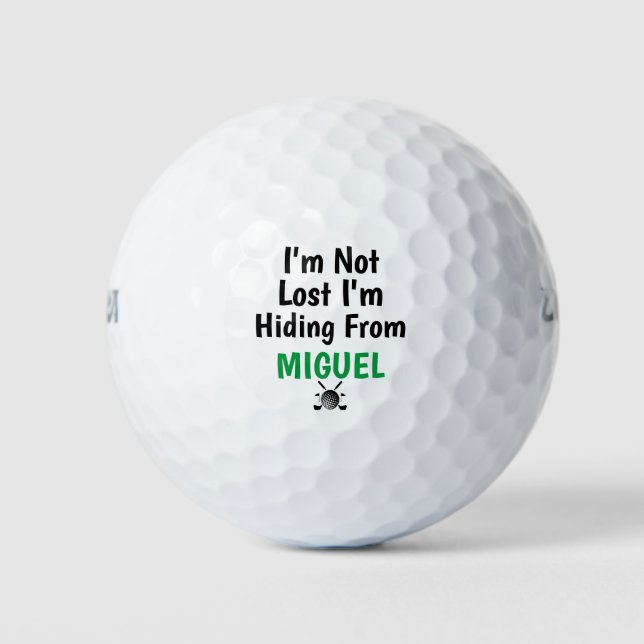 Individuelle Name verliert gegen Feuersturm Golfball (Vorderseite)