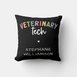 Individuelle Name Veterinary Tech | Tierarzt Kissen