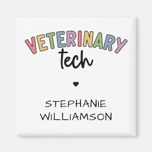 Individuelle Name Veterinary Tech Tierarzt Magnet
