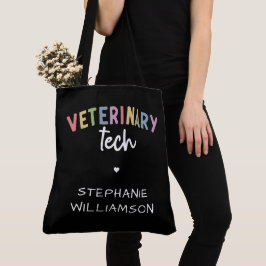 Individuelle Name Veterinary Tech | Tierarzt Tasche
