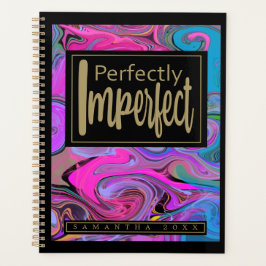 Individuelle Name Vibrant Liquid Art Planner Planer