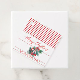 Individuelle Name von und nach | Candy Cane Weihna Geschenkanhänger