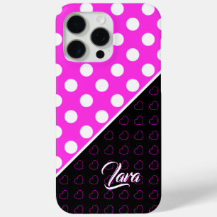 Individuelle Name-Vorlage markieren Schwarz Rosa W Case-Mate iPhone Hülle