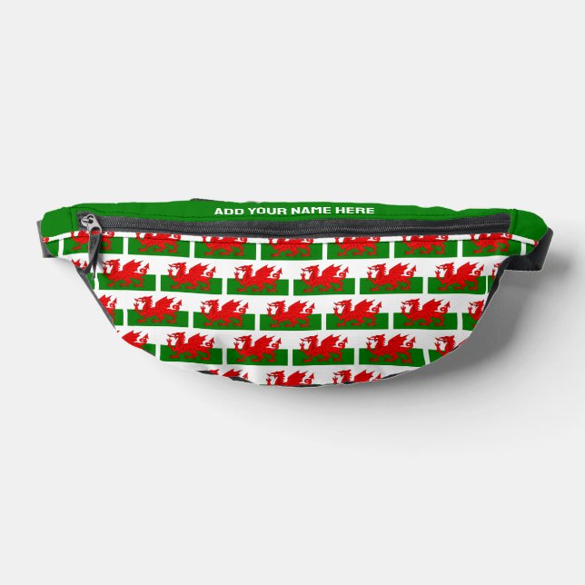 Individuelle Name WALES WELSH FLAG Bauchtasche (Ablage )