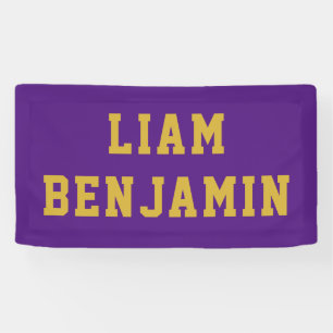 Individuelle Name Wall Art Personalisiertes Kinder Banner