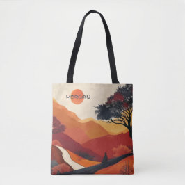 Individuelle Name, warme Herbstlandschaft, Minimal Tasche