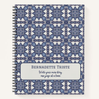 Individuelle Name Wasserfarbenes Abstraktes geomet Notizbuch