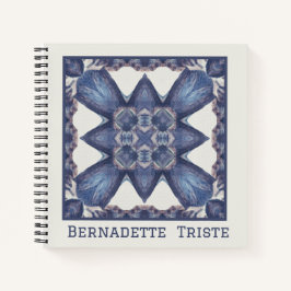 Individuelle Name Wasserfarbenes Abstraktes geomet Notizbuch