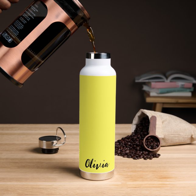 Individuelle Name Wasserflasche Trinkflasche (Kaffee)