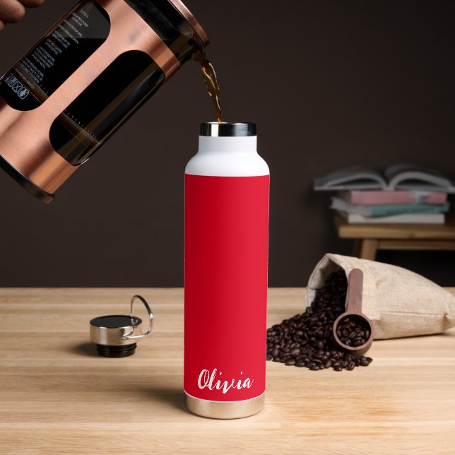 Individuelle Name Wasserflasche Trinkflasche (Kaffee)