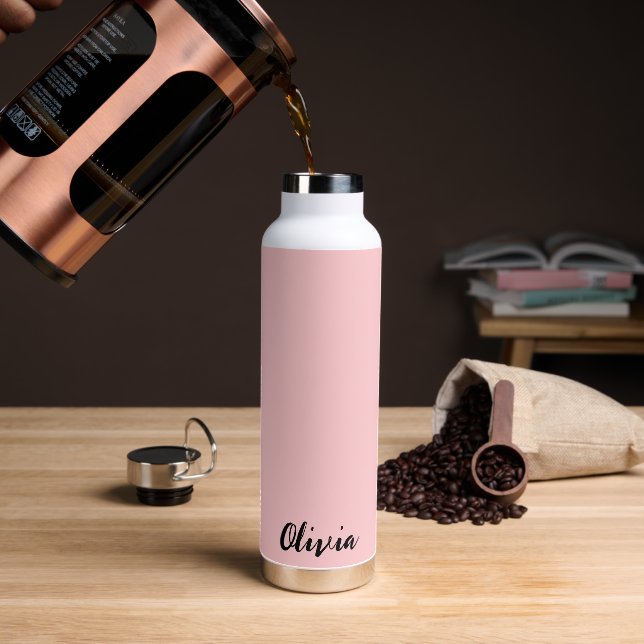 Individuelle Name Wasserflasche Trinkflasche (Kaffee)